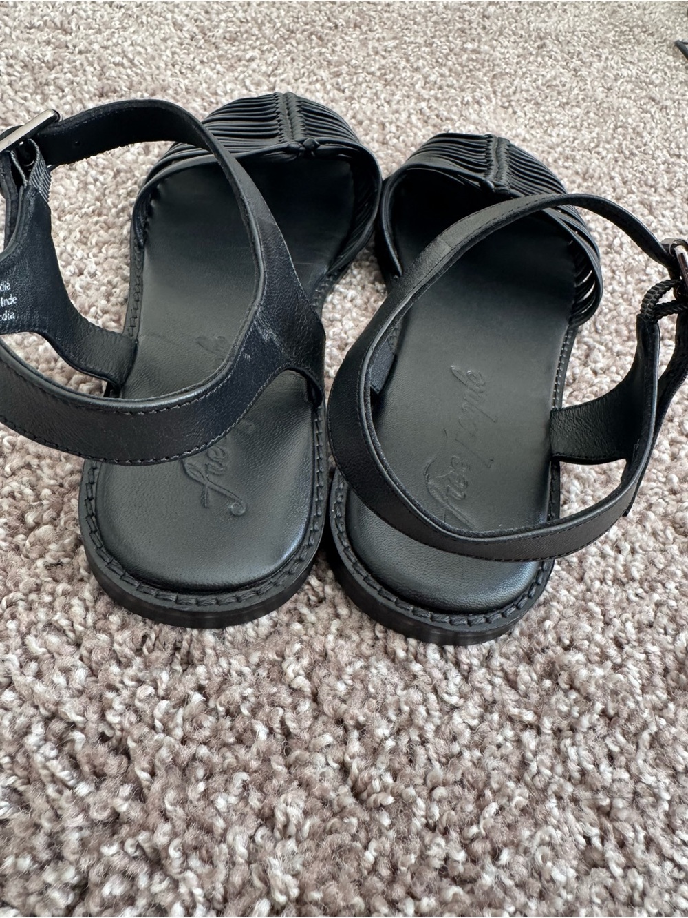 Free People Frankie Fisher flats Size 8.5 in Black - Picture 11 of 14
